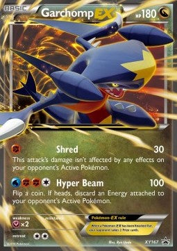 XY 167 Garchomp EX - XY Black Star Promo Cards