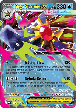 Mega Starmie ex (POR 021)