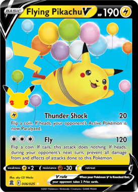 006 Flying Pikachu V - Celebrations