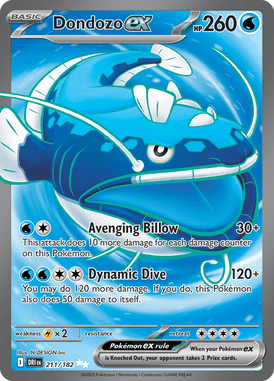 211 Dondozo ex - Destined Rivals
