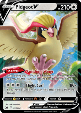 137 Pidgeot V - Lost Origin