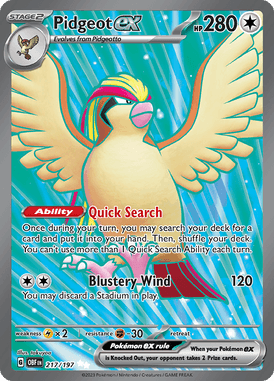 217 Pidgeot ex - Obsidian Flames