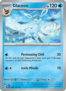 025 Glaceon - Prismatic Evolutions