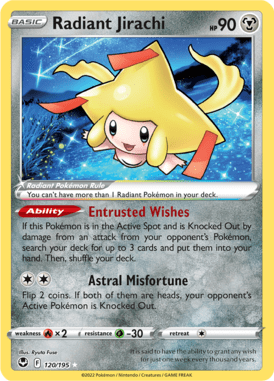 120 Radiant Jirachi - Silver Tempest