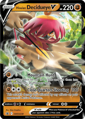 238 Hisuian Decidueye V - Sword & Shield Promo Cards