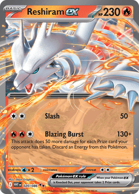 020 Reshiram ex - White Flare