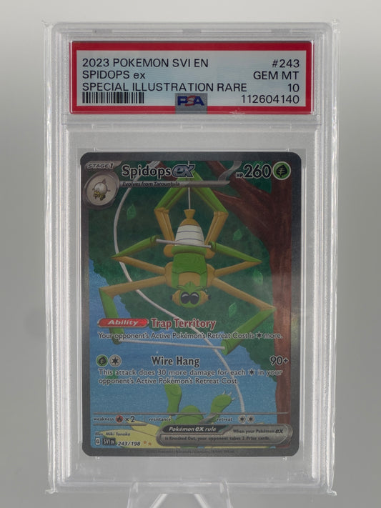 #243 Spidops ex (PSA 10) - Scarlet & Violet