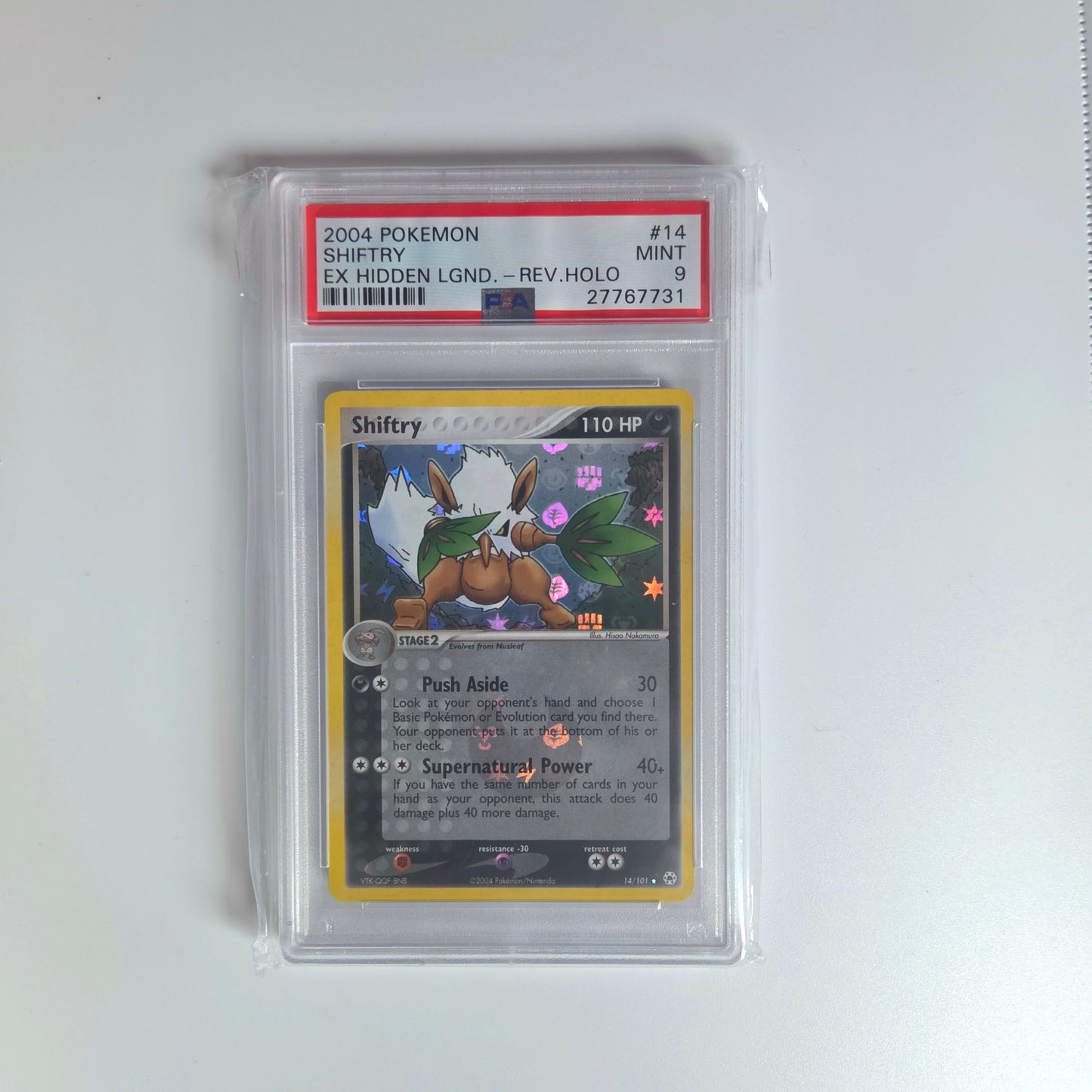#14 Shiftry ex (PSA 09) - Hidden Legends