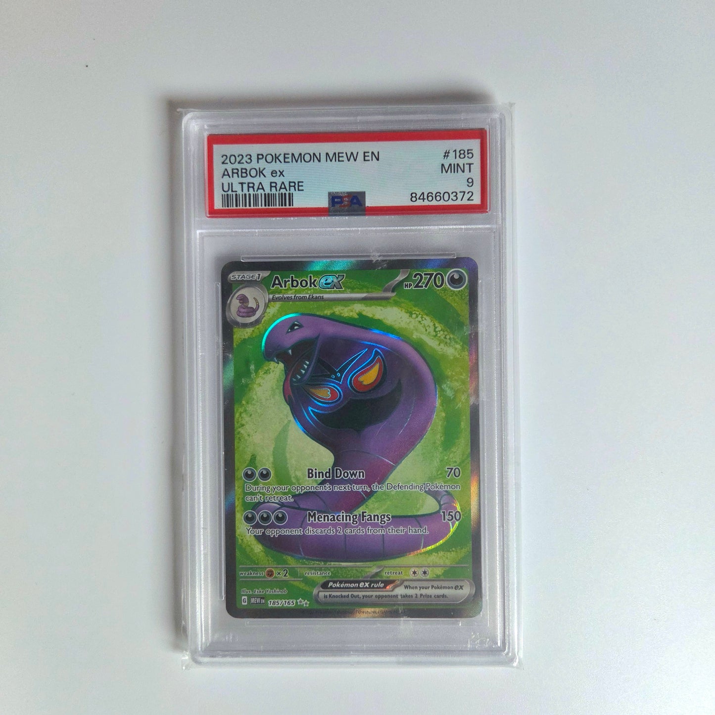 #185 Arbok ex (PSA 9) - 151