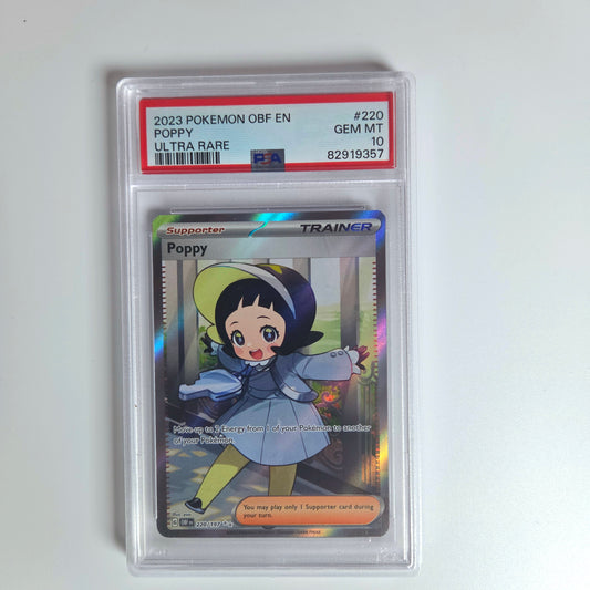 #220 Poppy (PSA 10) - Obsidian Flames