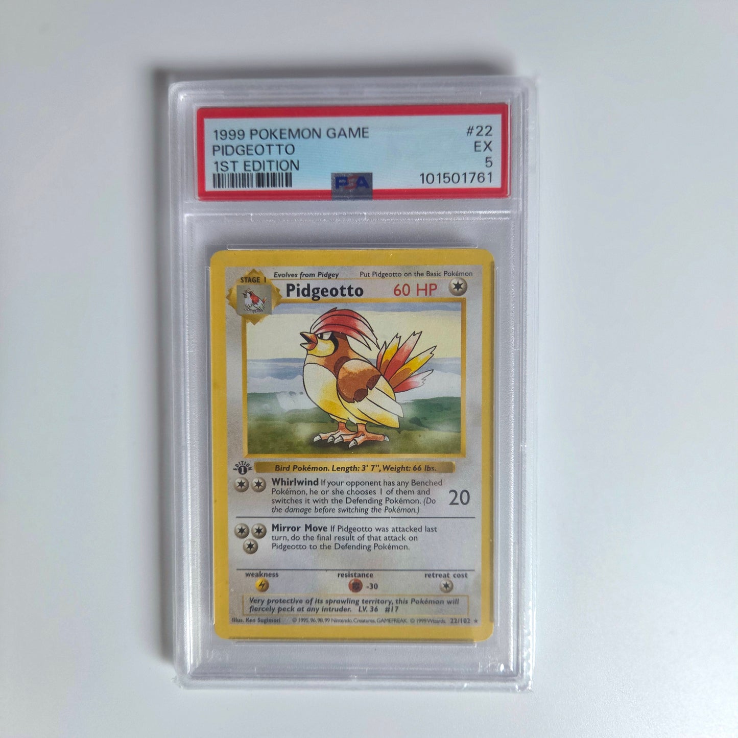 #22 Pidgeotto (PSA 5) - First Edition