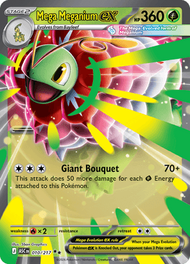 010 Mega Meganium ex - Ascended Heros