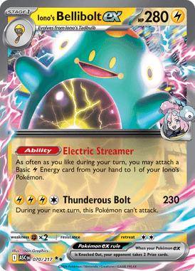070 Iono's Bellibolt ex - Ascended Heros
