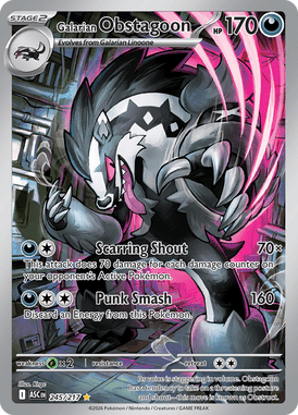 245 Galarian Obstagoon - Ascended Heros