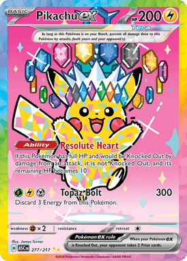 277 Pikachu ex - Ascended Heros