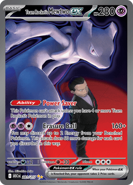 281 Team Rocket's Mewtwo ex - Ascended Heros