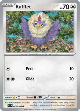 077 Rufflet - Black Bolt