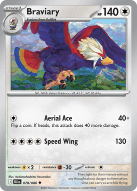 078 Braviary - Black Bolt