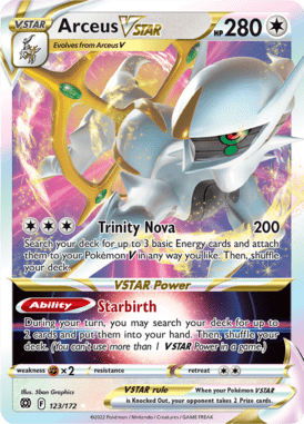 123 Arceus VST AR - Brilliant Stars