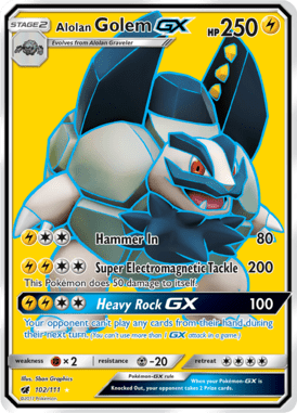 102 Alolan Golem-GX - Crimson Invasion