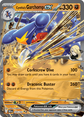 104 Cynthia's Garchomp ex - Destined Rivals