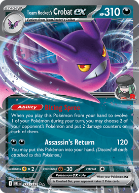122 Team Rocket's Crobat ex - Destined Rivals
