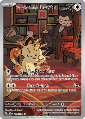 203 Team Rocket's Meowth - Destined Rivals