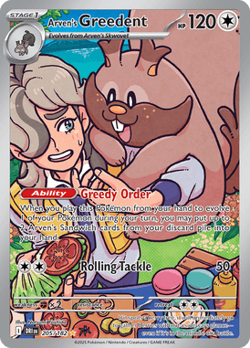 205 Arven's Greedent - Destined Rivals