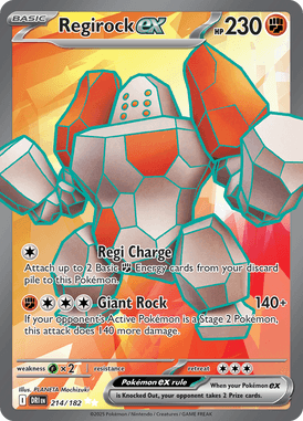 214 Regirock ex - Destined Rivals