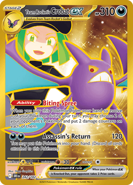 242 Team Rocket's Crobat ex - Destined Rivals
