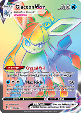 208 Glaceon VMAX - Evolving Skies