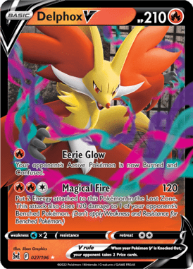 027 Delphox V - Lost Origin