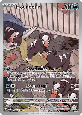 204 Houndour - Obsidian Flames