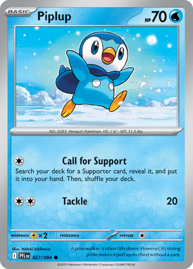 027 Piplup - Phantasmal Flames