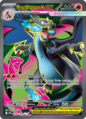 109 Mega Charizard X ex - Phantasmal Flames