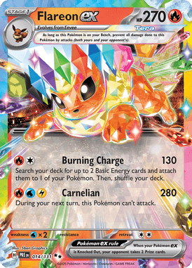 014 Flareon ex - Prismatic Evolutions