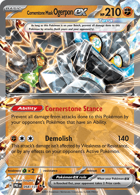 058 Cornerstone Mask Ogerpon ex - Prismatic Evolutions