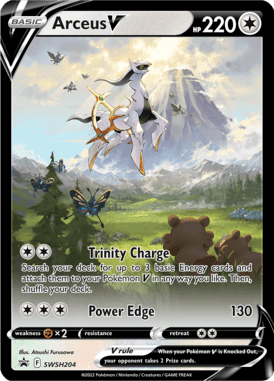 204 Arceus V - Sword & Shield Promo Cards