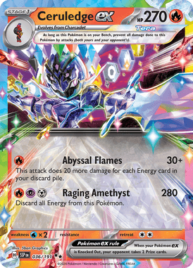 036 Ceruledge ex - Surging Sparks