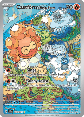 195 Castform Sunny Form - Surging Sparks