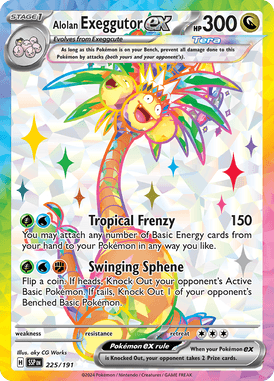 225 Alolan Exeggutor ex - Surging Sparks