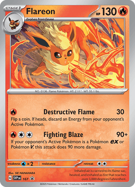 167 Flareon - Scarlet & Violet Promo Cards
