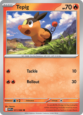 011 Tepig - White Flare