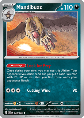 064 Mandibuzz - White Flare