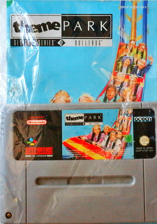 Theme Park Designer Series by Bullfrog - (Cartridge and Book)