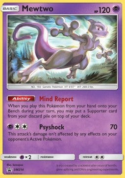 Mewtwo SM214 Black Star Promo