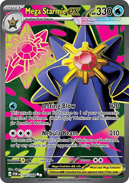 Mega Starmie Ex 102/088